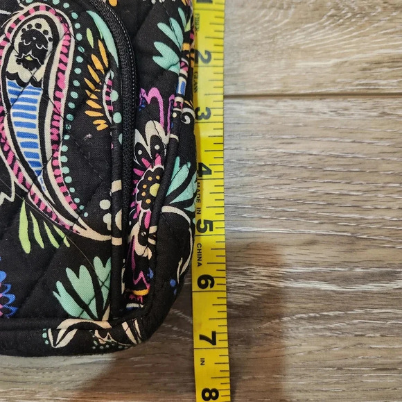 Vera Bradley black paisley quilted crossbody - Picture 6 of 8